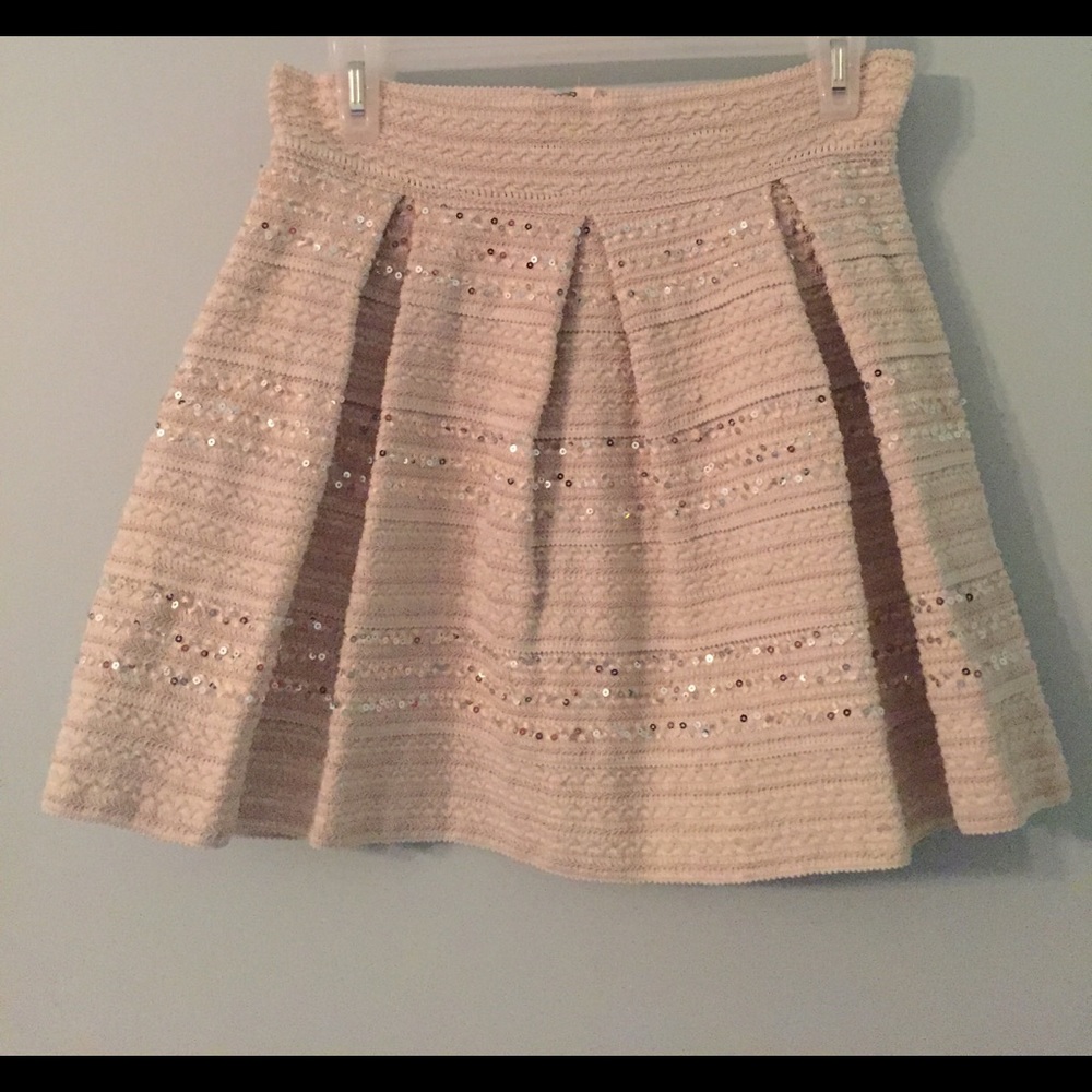 💝Ginger G Gold Sequined Skirt